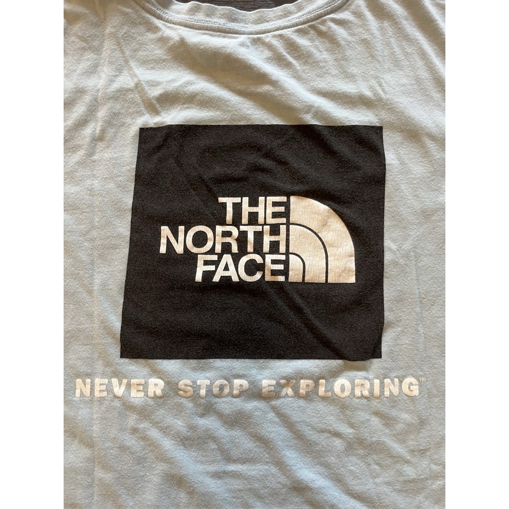 The North Face Shirt Mens XL‎ Blue Short Sleeve Outdoor Never Stop Exploring - Picture 5 of 5